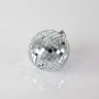 Discokugel GLIX mit Echtglasfacetten, Ø 15cm, silber