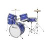 Schlagzeug für Kinder BLUE ANGEL mit Zubehör, 5-teilig, blau