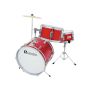 Schlagzeug für Kinder RED DRAGON ESSENTIAL, 3-teilig, rot