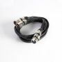 Adapterkabel XLR female auf 2 x XLR male, 3 m, schwarz