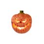 Halloween Kürbis FLANKY, orange, LED, 18x16x19,5cm