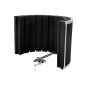 Mikrofon-Absorber mit Innengewinde 16mm, Maße LxBxH 31cm x 45cm x 32cm, Gewicht 1,2kg, schwarz