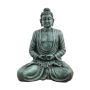 Buddha Statue MANGALA, sitzend, antik-schwarz, 120cm, wetterfest