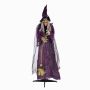 Halloween Hexe FERDERRA mit Bewegungs- Soundfunktion, Besen, LEDs, 175cm