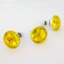 Set 3 x farbige Lampe R80 230V / 60W zur Partybeleuchtung, Sockel E-27, gelb