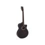 Westerngitarre BRUCE mit Tonabnehmer, schwarz