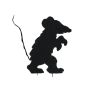 Halloween Silhouette Maus SPOOKY MOUSE, schwarz, 56cm