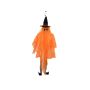 Halloween Geist JEGOR mit Hexen-Hut, LEDs, orange, 150cm