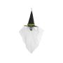 Halloween Schauriges Gespenst Hexenhut KASSANDRE mit Bewegungs- Soundfunktion, LEDs, 60x35x110cm