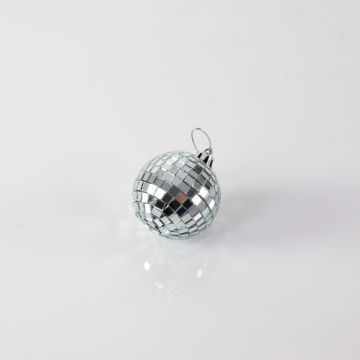 Discokugel GLIX mit Echtglasfacetten, Ø 5cm, silber