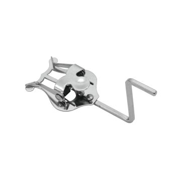 Saxophon Notenhalter, silber - Marschgabel für Saxophone