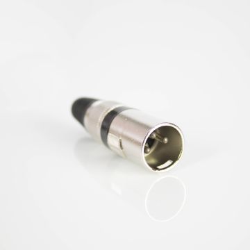 Steckverbinder XLR, 3 polig, schwarz, 10 Stück, male Steckverbinder XLR, 3 polig, schwarz, 10 Stück, male