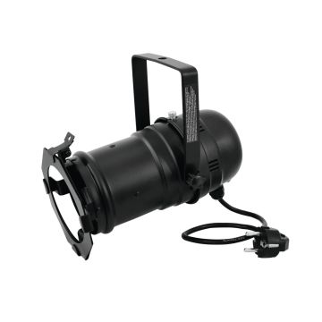PAR-30 Scheinwerfer REGULAK  230V / max 100W, Sockel E-27, mit Netzkabel, schwarz