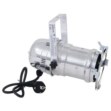 PAR-30 Scheinwerfer REGULAK 230V / max 100W, Sockel E-27, mit Netzkabel, alu