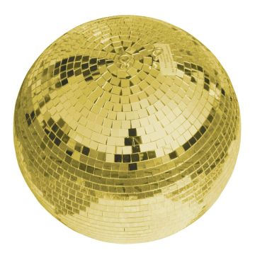 Discokugel GOLDIE mit Echtglasfacetten, Ø 30cm, gold