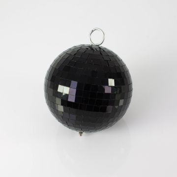Discokugel NOIR mit Echtglasfacetten, Ø 15cm, schwarz