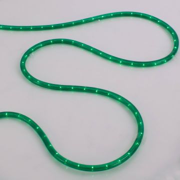 Lichtschlauch 230V / 80W mit Befestigungsmaterial, 5m, 180 Lämpchen, IP44 - spritzwassergeschützt, grün