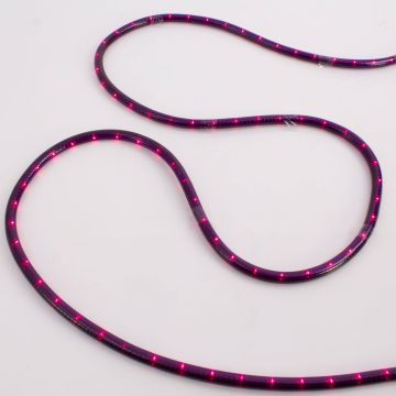 Lichtschlauch 230V / 80W mit Befestigungsmaterial, 5m, 180 Lämpchen, IP44 - spritzwassergeschützt, violett