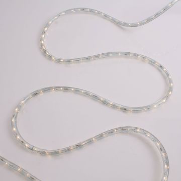 LED Lichtschlauch 230V / 30W mit Befestigungsmaterial, 9m, 324 LEDs, IP44 - spritzwassergeschützt, warmweiß