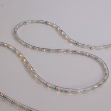 LED Lichtschlauch 230V / 70W mit Befestigungsmaterial, 44m, 1056 LEDs, IP44 - spritzwassergeschützt, gelb