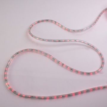 LED Lichtschlauch 230V / 30W mit Befestigungsmaterial, 9m, 324 LEDs, IP44 - spritzwassergeschützt, rot