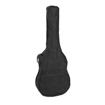 Gitarrentasche FLOKK für Konzertgitarren, 4/4, Nylon-Tasche, schwarz