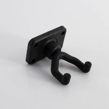 Wandhalter GUSTAVO für Gitarren und E-Bässe mit Schrauben / Dübeln, schwarz