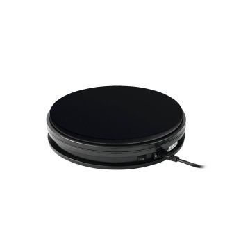 Drehteller NAMU Ø25cm, max. Belastung 25kg, schwarz - elektrische Drehplatte / Rotierender Teller