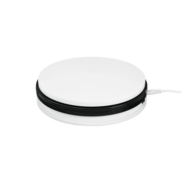 Drehteller NAMU Ø25cm, max. Belastung 15kg, weiß - elektrische Drehplatte / Rotierender Teller