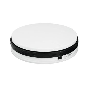 Drehteller NAMU Ø45cm, max. Belastung 50kg, weiß - elektrische Drehplatte / Rotierender Teller