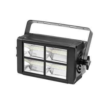 LED Stroboskop 230V / 20W, 48 x weiße LEDs, Musiksteuerung / DMX Steuerung
