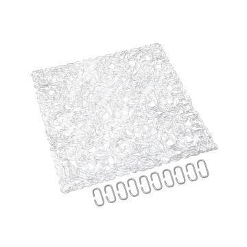 Raumteiler LUCIE, Linien, klar, 4er Set, 30cm