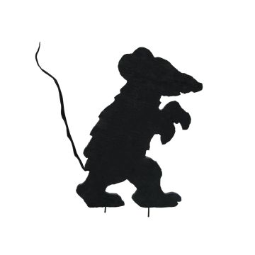 Halloween Silhouette Maus SPOOKY MOUSE, schwarz, 56cm