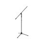 Mikrofonstativ mit Galgen, max Höhe 2,2m, trittschallgedämpft, schwarz
