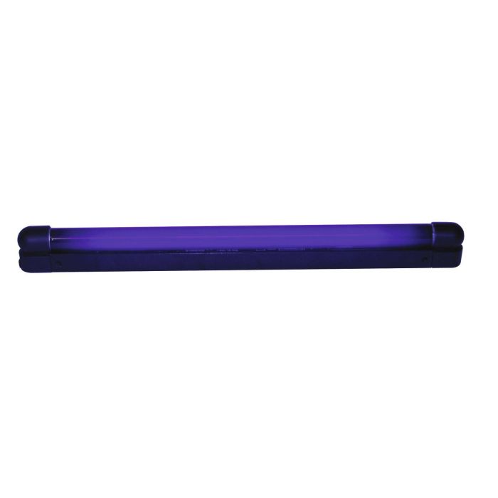 T8 = Ø 26mm Set aus schwarzer Halterung & UV-Röhre & weißer Röhre 230V / 20W UV-Lampe für Partykeller/Clubs 60cm Sockel G-13 anschlussfertig showking Schwarzlichtlampe 