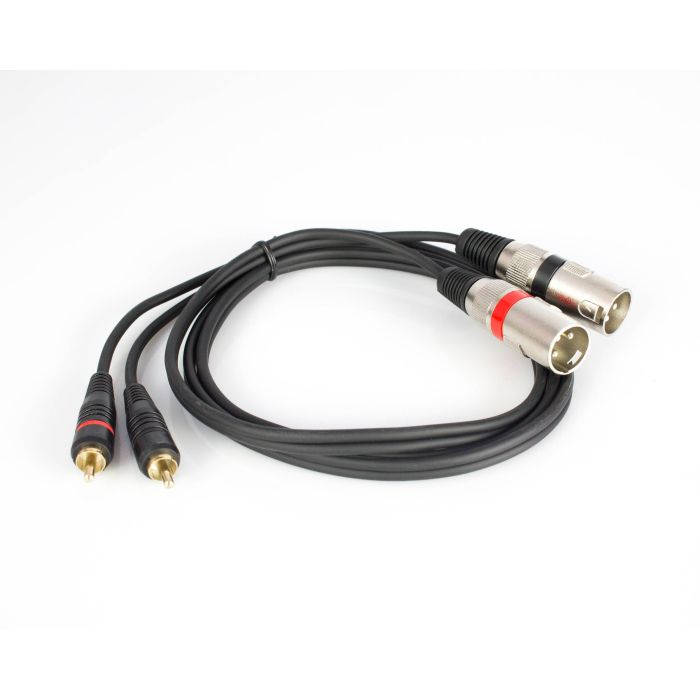 Showtechnic - Adapterkabel XLR(F)/Cinch(M) 0,2m Sw