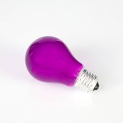Farbleuchtmittel A19 230V / 40W zur Partybeleuchtung, Sockel E-27, violett