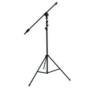 Overhead Mikrofon-Stativ, verstellbare Höhe max 3,90m, schwarz - Mikrofonständer / Mikrofonhalter