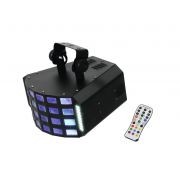 LED Hybrid Strahleneffekt 230V / 36W / LEDs - versch. Farben / Musiksteuerung oder DMX-Steuerung / versch. Farbprogramme / mit Fernbedienung