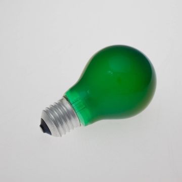 Farbleuchtmittel A19 230V / 25W zur Partybeleuchtung, Sockel E-27, grün
