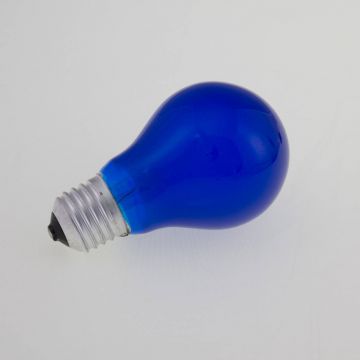 Farbleuchtmittel A19 230V / 25W zur Partybeleuchtung, Sockel E-27, blau