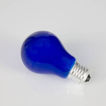 Farbleuchtmittel A19 230V / 40W zur Partybeleuchtung, Sockel E-27, blau