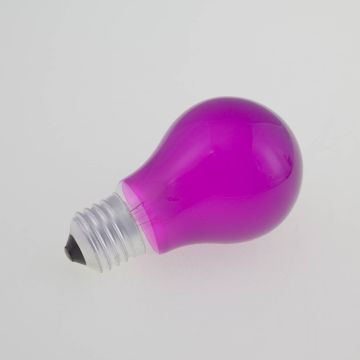 Farbleuchtmittel A19 230V / 25W zur Partybeleuchtung, Sockel E-27, violett 
