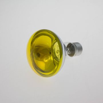 Farbige Lampe R80 230V / 60W zur Partybeleuchtung, Sockel E-27, gelb