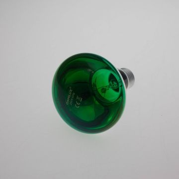 Farbige Lampe R80 230V / 60W zur Partybeleuchtung, Sockel E-27, grün