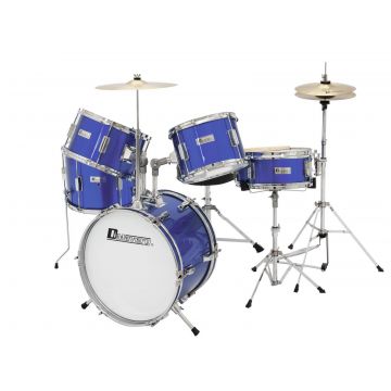 Schlagzeug für Kinder BLUE ANGEL mit Zubehör, 5-teilig, blau