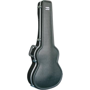 Kunststoff Case LOKKER für Akustik-Gitarren aus ABS-Kunststoff, schwarz