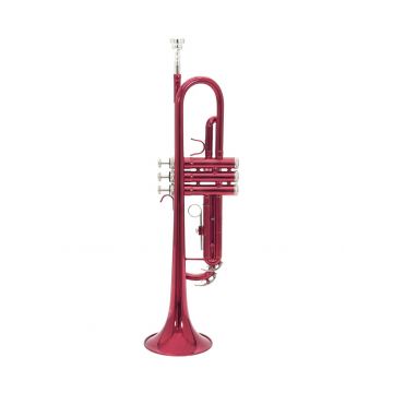 Trompete LOUIS, B Trompete, rot - klassische Trompete für Einsteiger