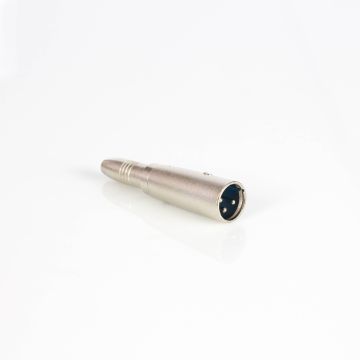 XLR Adapter, male XLR auf 6,35 mm female Klinke, mono