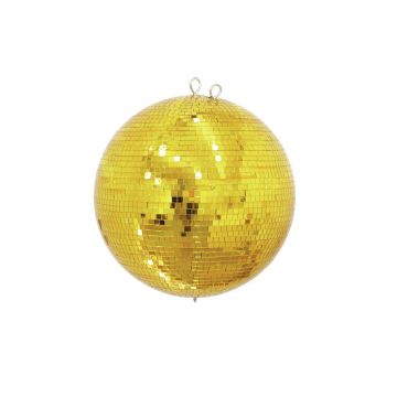 Discokugel GOLDIE mit Echtglasfacetten, Ø 40cm, gold